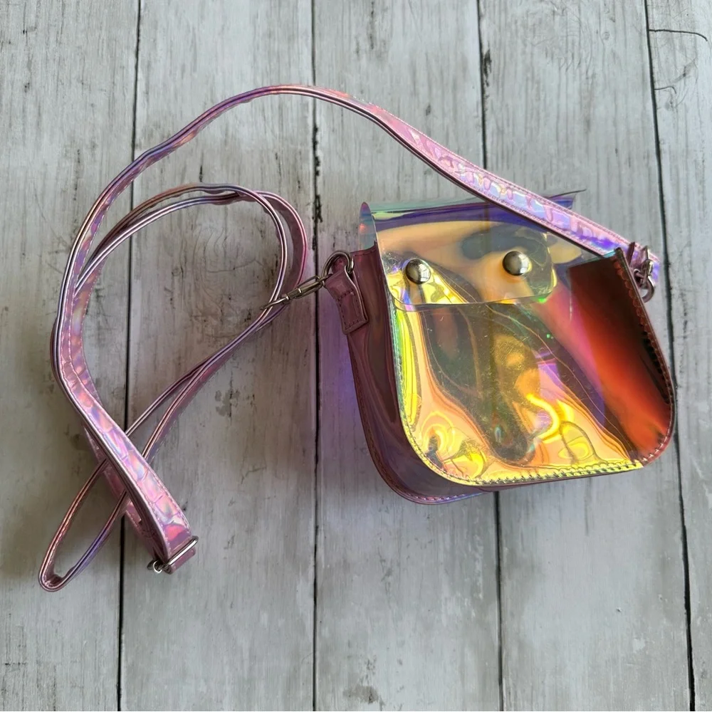 PREOWNED INSTAX CROSS BODY SHINY PINK CARRYING CASE